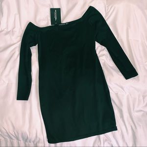 Long-Sleeved Off-The-Shoulder Dress